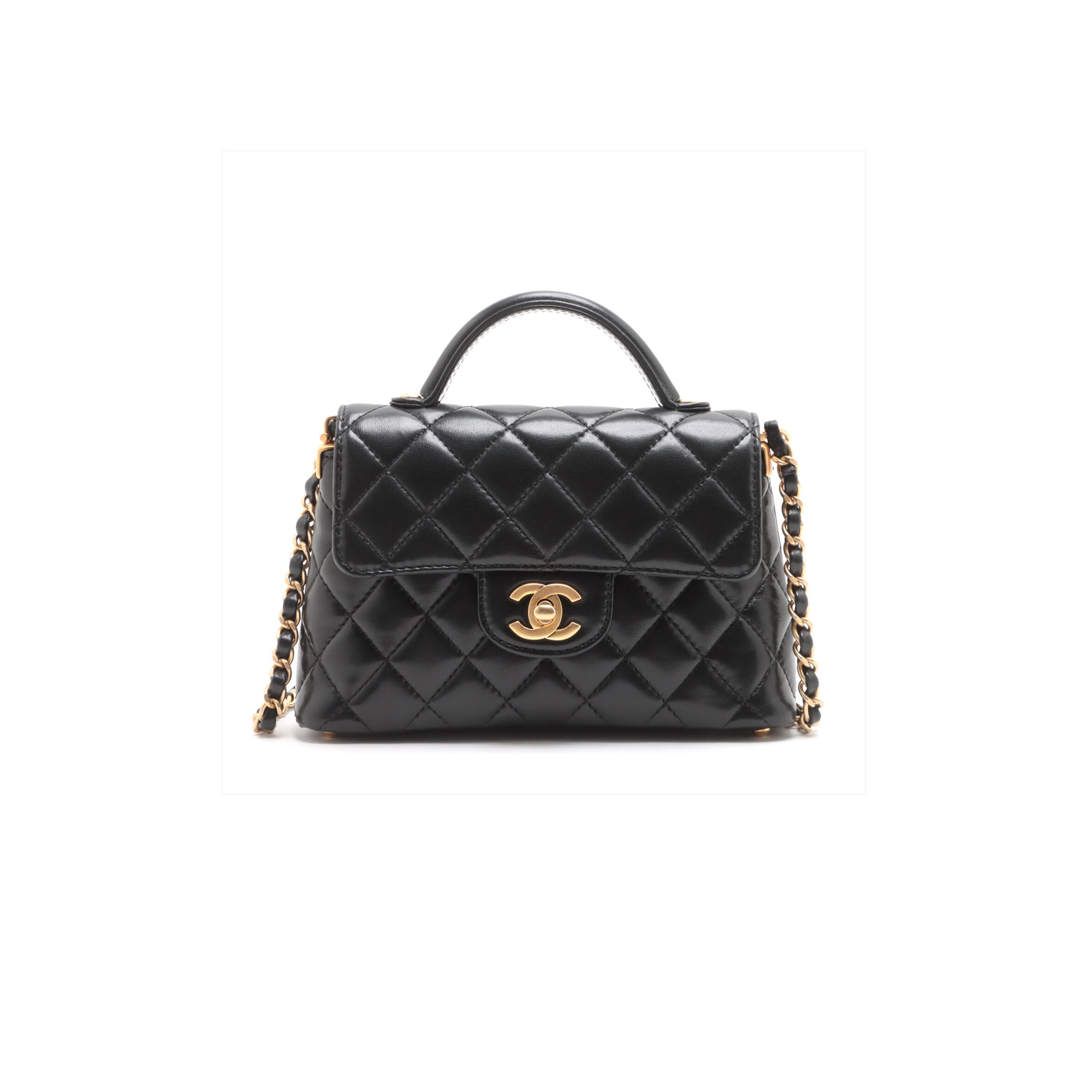 CHANEL MASTER TOP HANDLE FLAP BAG AS3467 (20*14*6cm)
